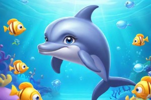 洛克王国海豚：海底世界的可爱使者