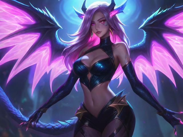 LOL龙女皮肤：霓虹之翼新皮肤上线，全新外观惊艳登场